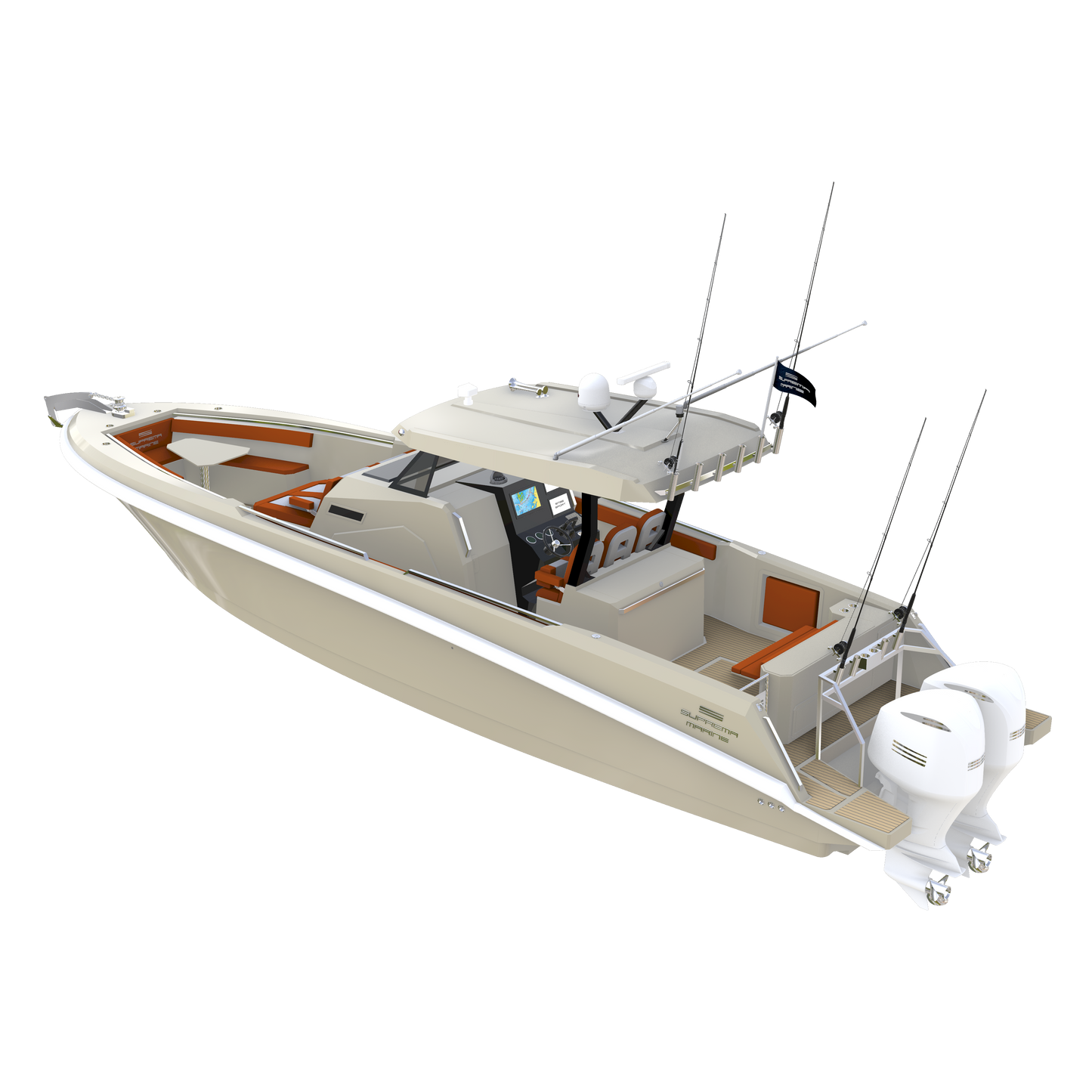 Suprema 36 Center Console - Large Console- Full Featured