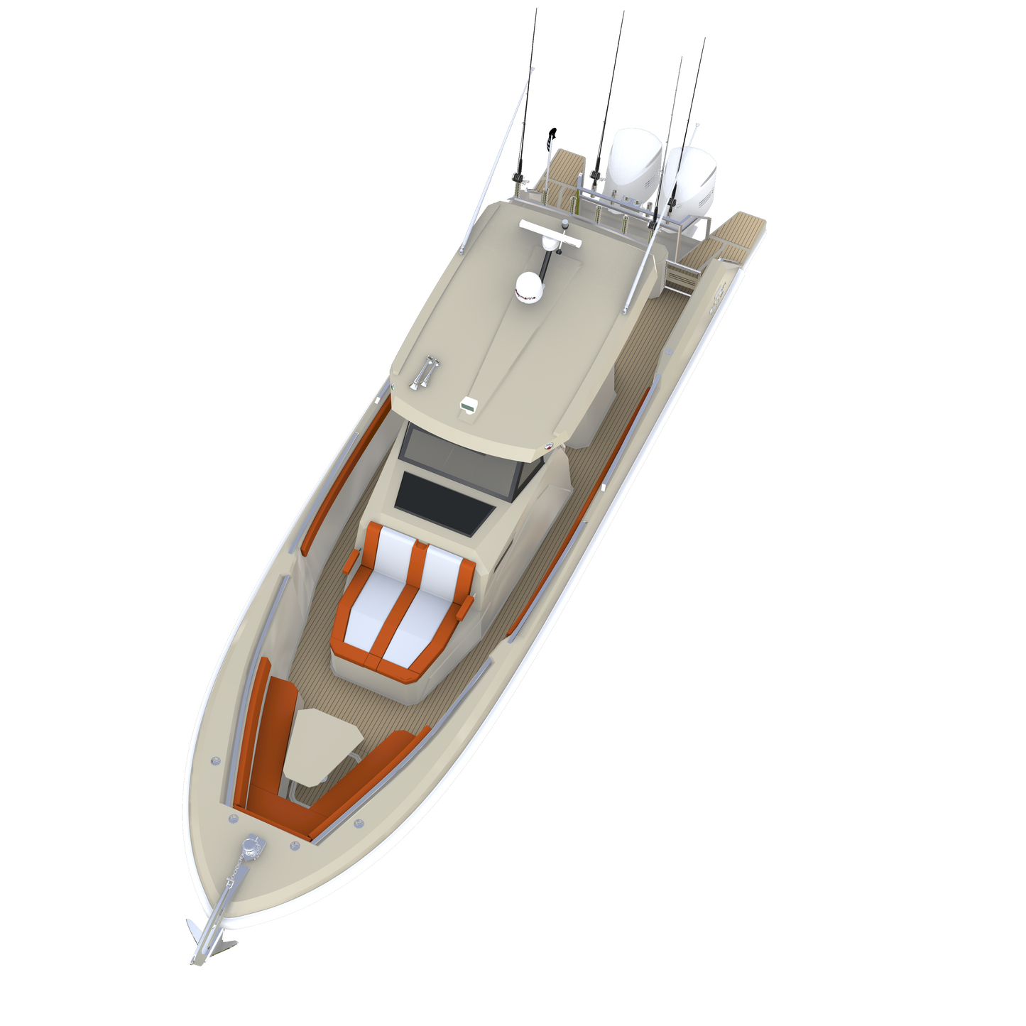 Suprema 36 Center Console - Large Console- Full Featured