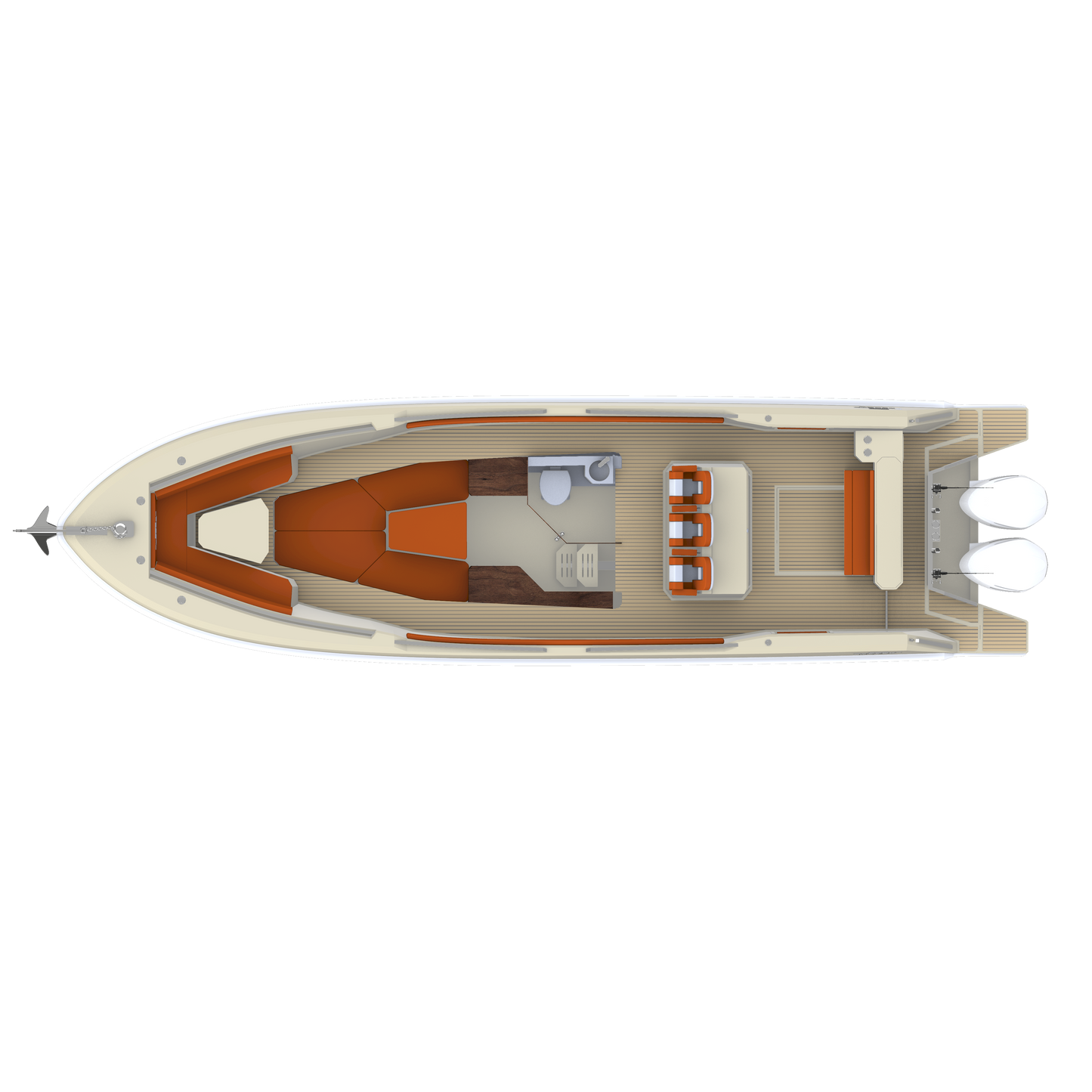 Suprema 36 Center Console - Large Console- Full Featured