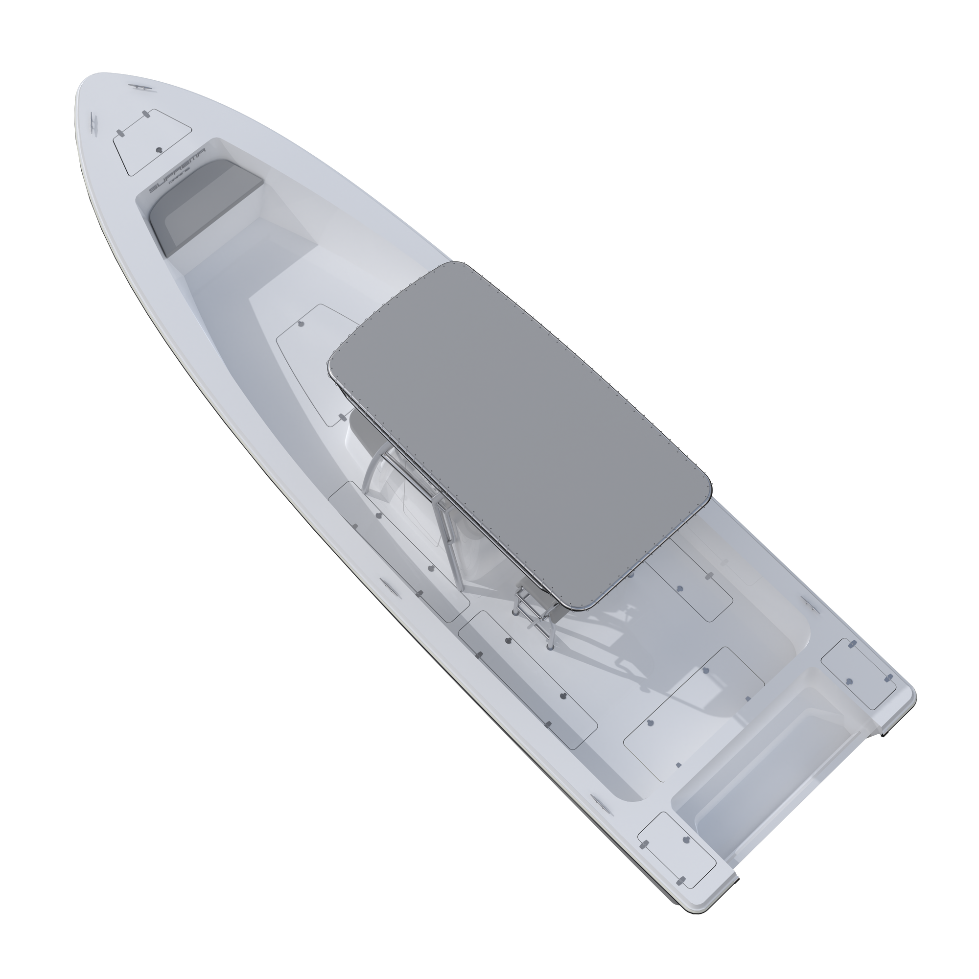 Suprema 27 Explorer – Open Deck – Stainless T-Top – Standard — 3